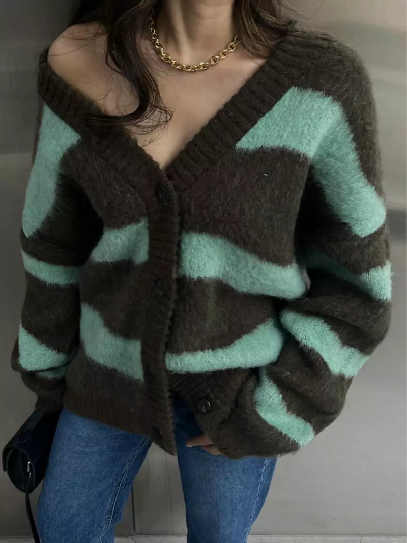 Douze - Korean Women Fashion - #pursuepretty - Brush Cardigan - 2