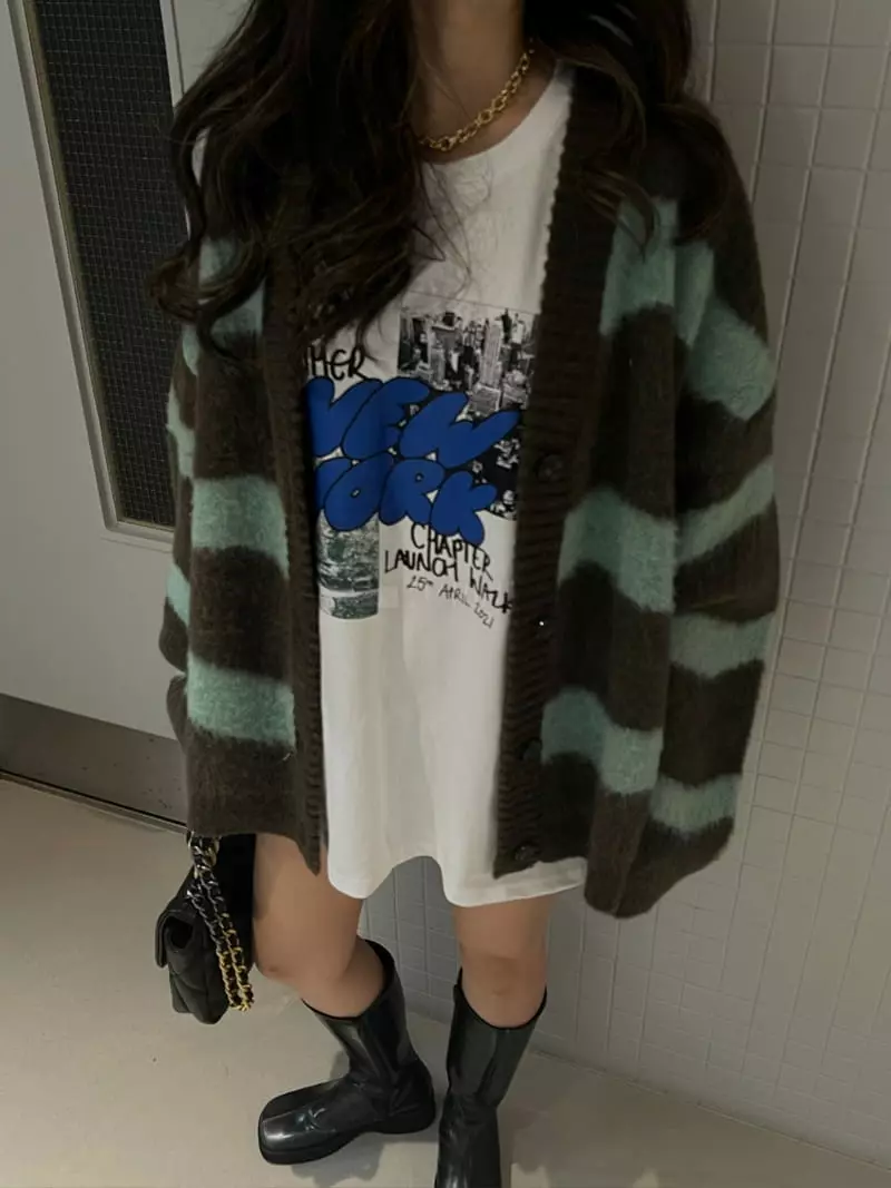 Douze - Korean Women Fashion - #restrostyle - Brush Cardigan - 4
