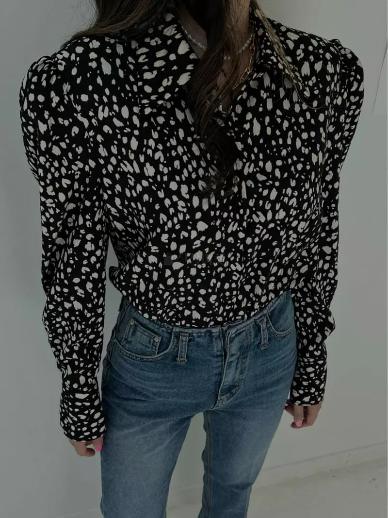 Douze - Korean Women Fashion - #vintageinspired - Shirring Blouse - 2