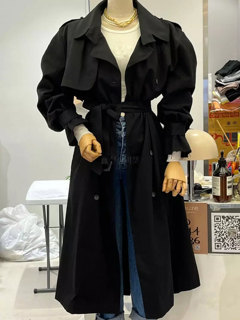 Douze - Korean Women Fashion - #vintagekidsstyle - Trench Coat - 9