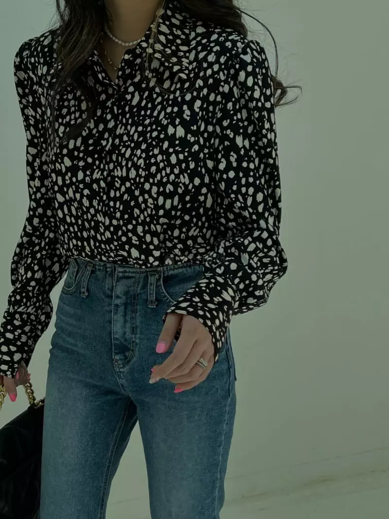 Douze - Korean Women Fashion - #vintagekidsstyle - Shirring Blouse - 3