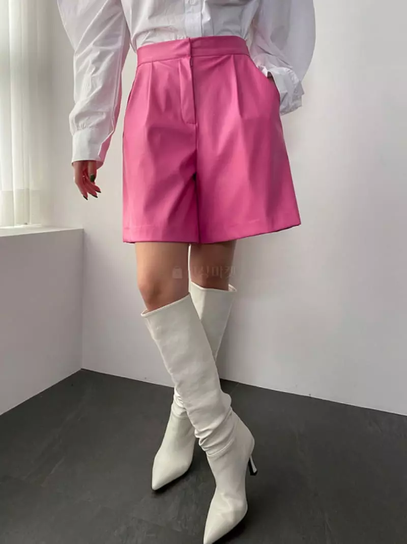 Douze - Korean Women Fashion - #womensfashion - Leather Pants - 9