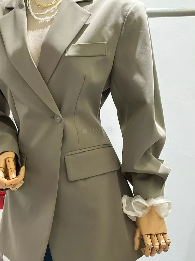Douze - Korean Women Fashion - #womensfashion - Line Jacket - 3