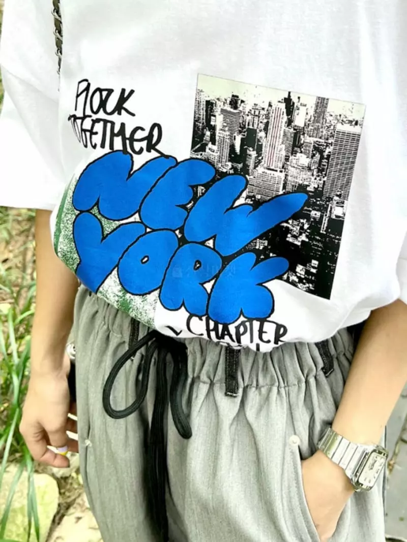 Douze - Korean Women Fashion - #womensfashion - New York Tee - 7