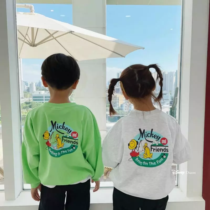 Dsaint - Korean Children Fashion - #Kfashion4kids - Fishing Mickey Fluto Sweatshirt - 5