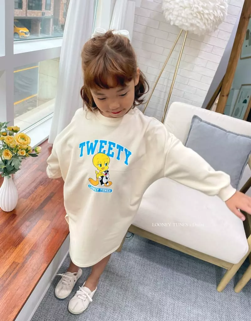 Dsaint - Korean Children Fashion - #Kfashion4kids - Twit Silbe Slit One-piece - 5