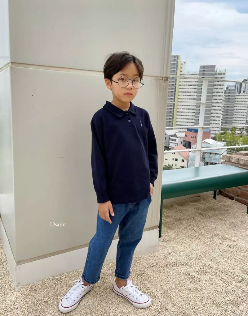 Dsaint - Korean Children Fashion - #Kfashion4kids - Mini Bear PK Tee - 9