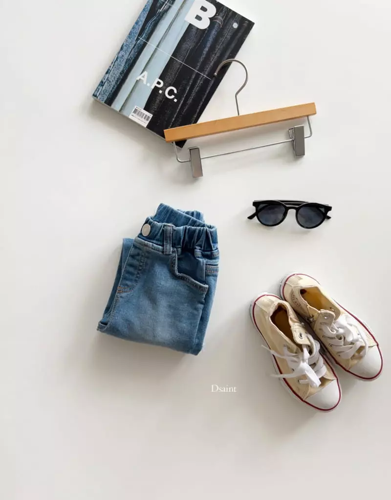 Dsaint - Korean Children Fashion - #kidzfashiontrend - Side Vintage Jeans - 4