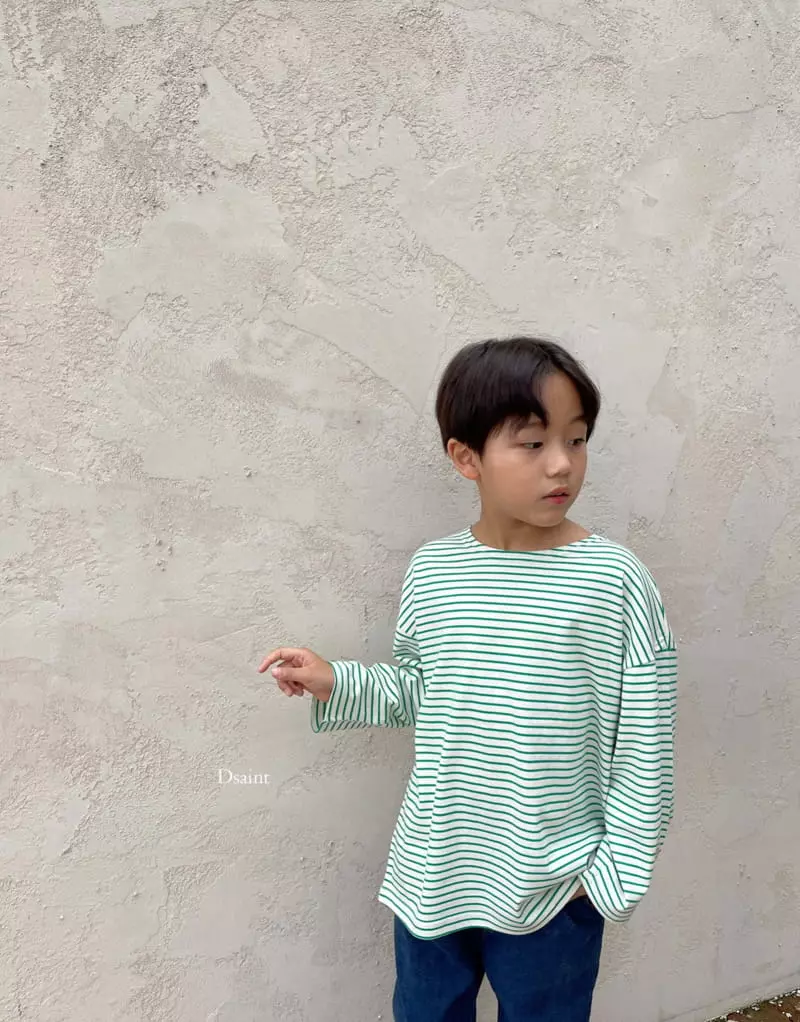 Dsaint - Korean Children Fashion - #Kfashion4kids - Simple Stripes Tee - 9