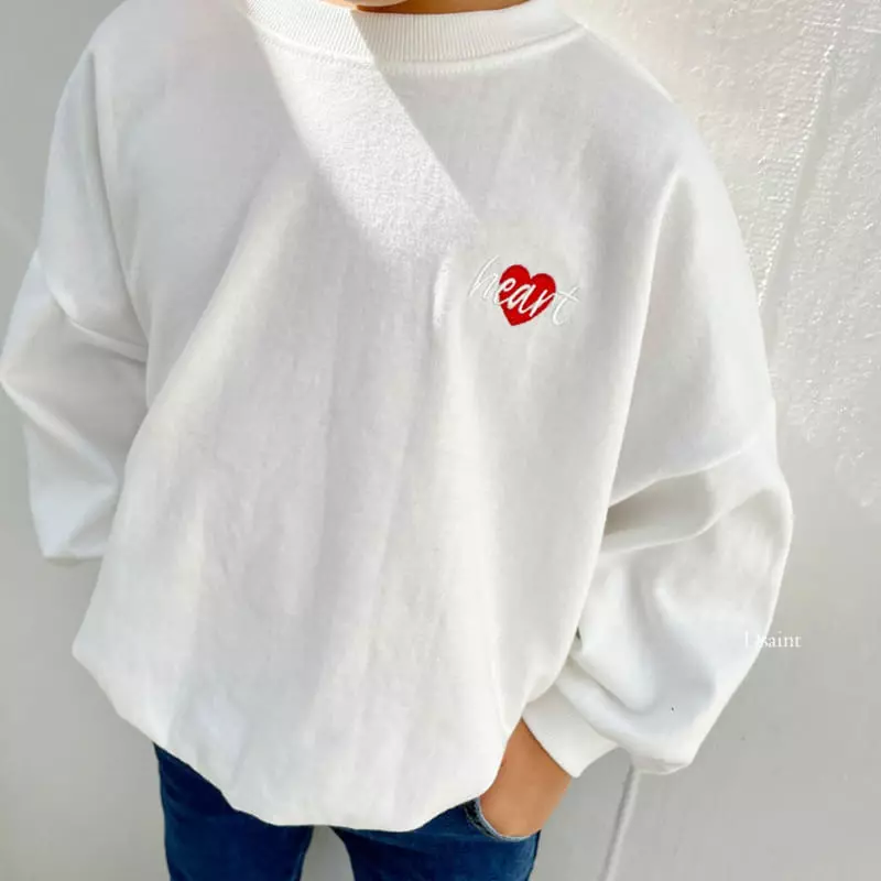 Dsaint - Korean Children Fashion - #childofig - Heart Sweatshirt - 3