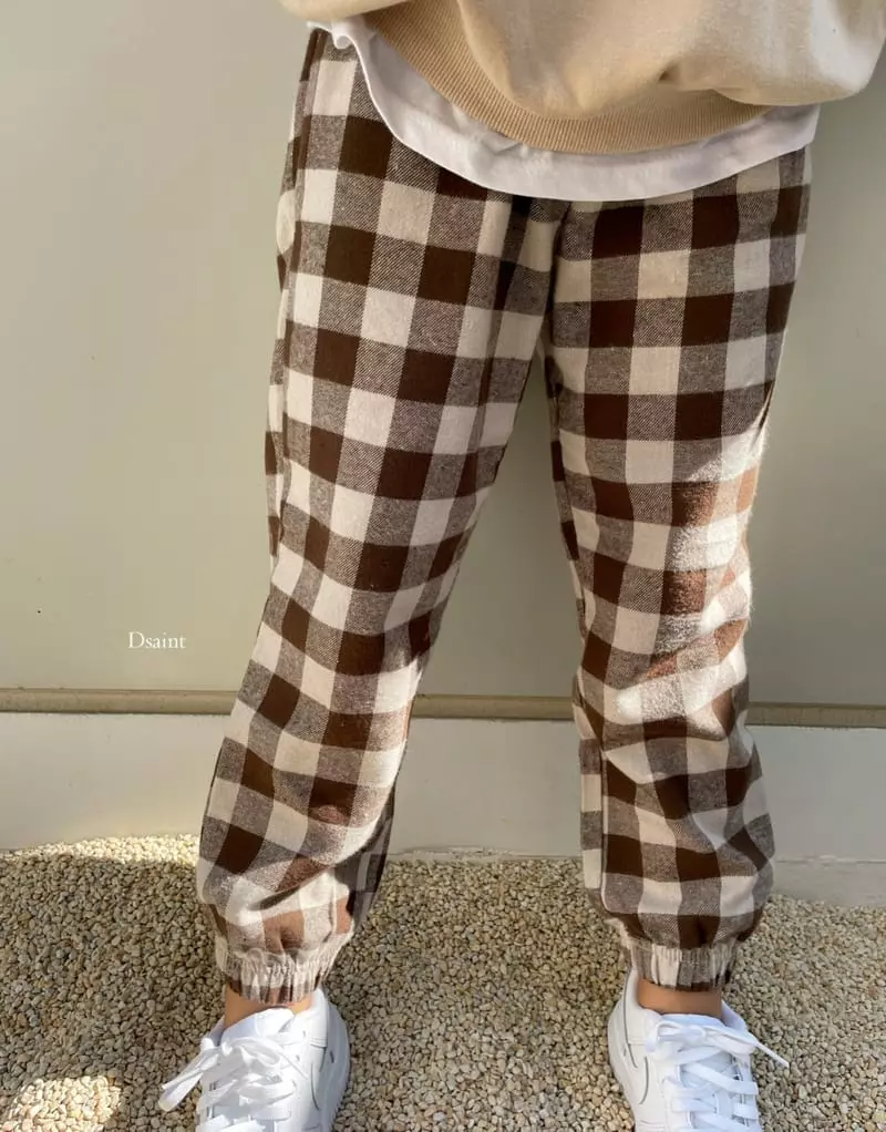 Dsaint - Korean Children Fashion - #childofig - Simple Check Pants - 2
