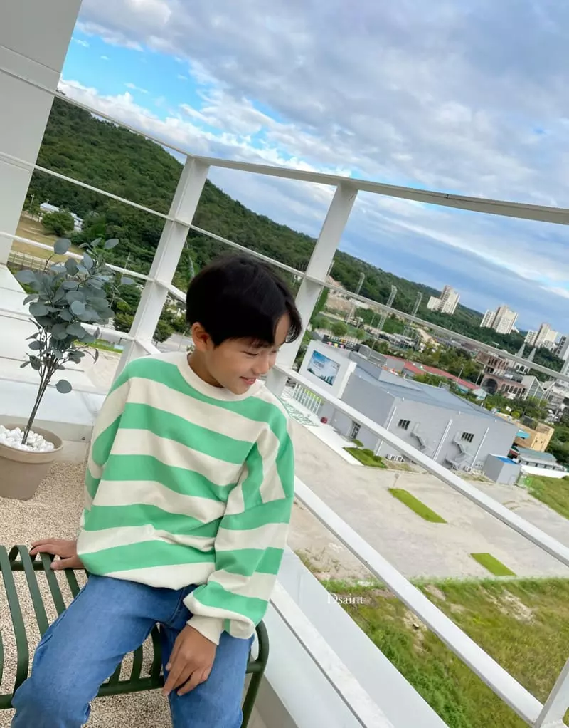 Dsaint - Korean Children Fashion - #childofig - Dreaming Stripes Sweatshirt - 5