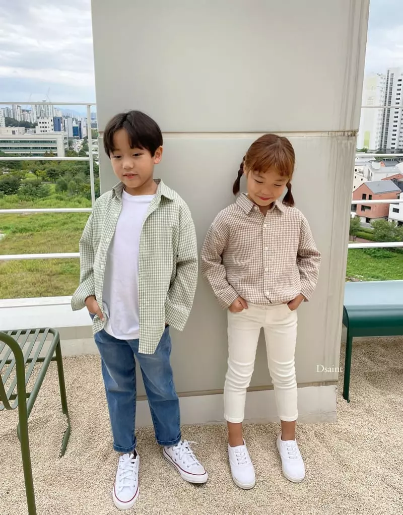 Dsaint - Korean Children Fashion - #childofig - My Find Check Shirt - 12