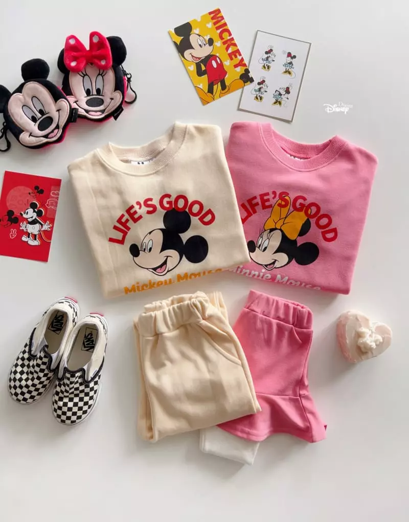 Dsaint - Korean Children Fashion - #childofig - Good Mickey Minnie Top Bottom Set - 8