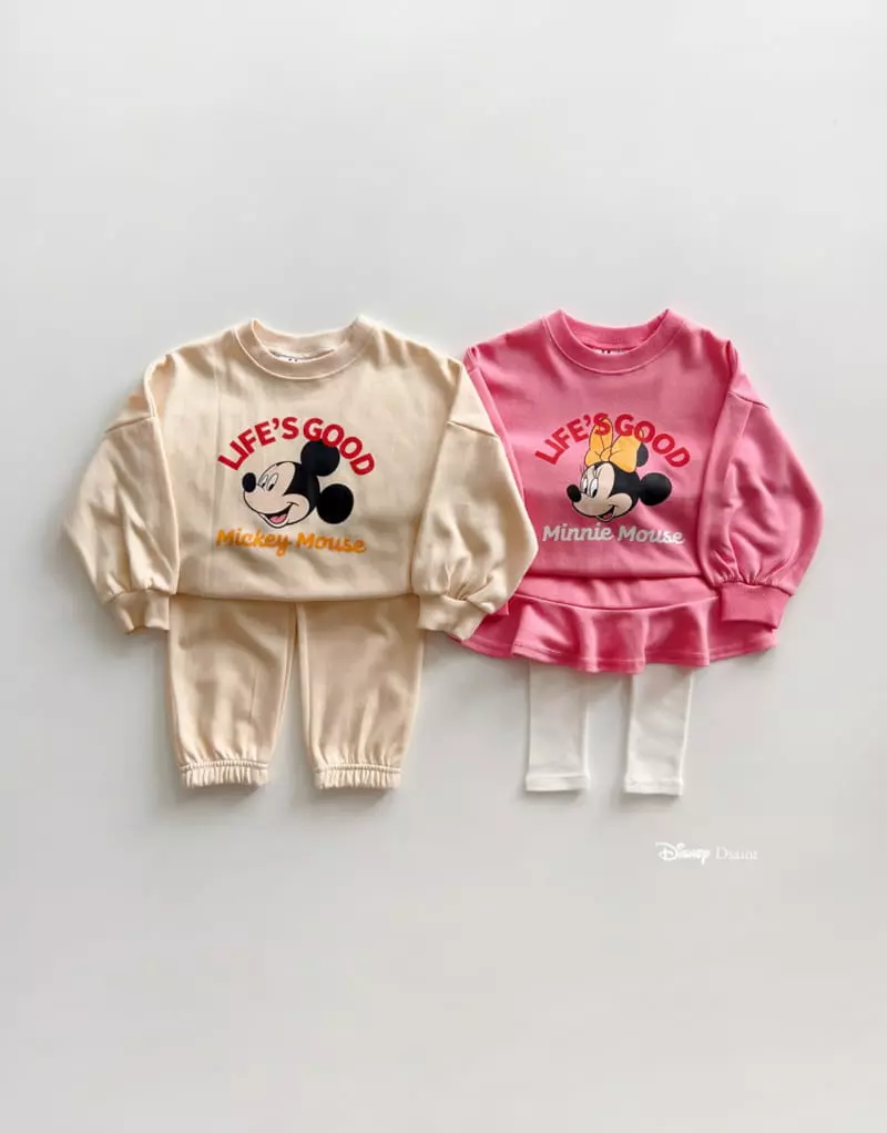 Dsaint - Korean Children Fashion - #childofig - Good Mickey Minnie Top Bottom Set - 9