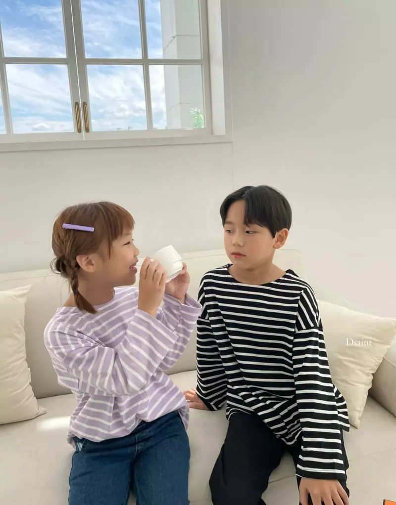 Dsaint - Korean Children Fashion - #childofig - Classic Stripes Tee - 7