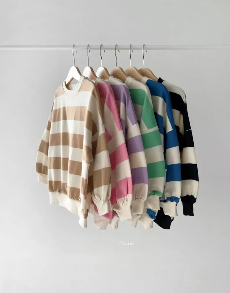 Dsaint - Korean Children Fashion - #childrensboutique - Dreaming Stripes Sweatshirt - 6