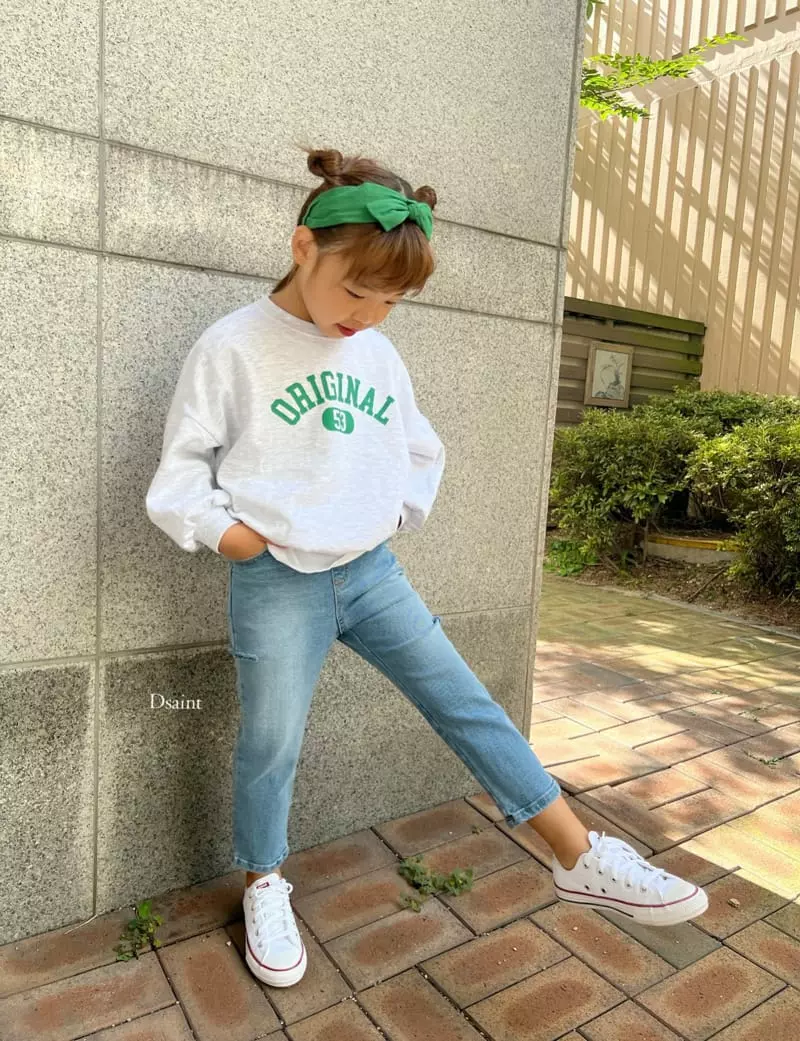Dsaint - Korean Children Fashion - #childrensboutique - Side Vintage Jeans - 11
