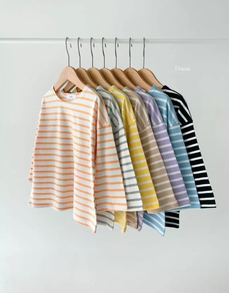 Dsaint - Korean Children Fashion - #childrensboutique - Classic Stripes Tee - 8