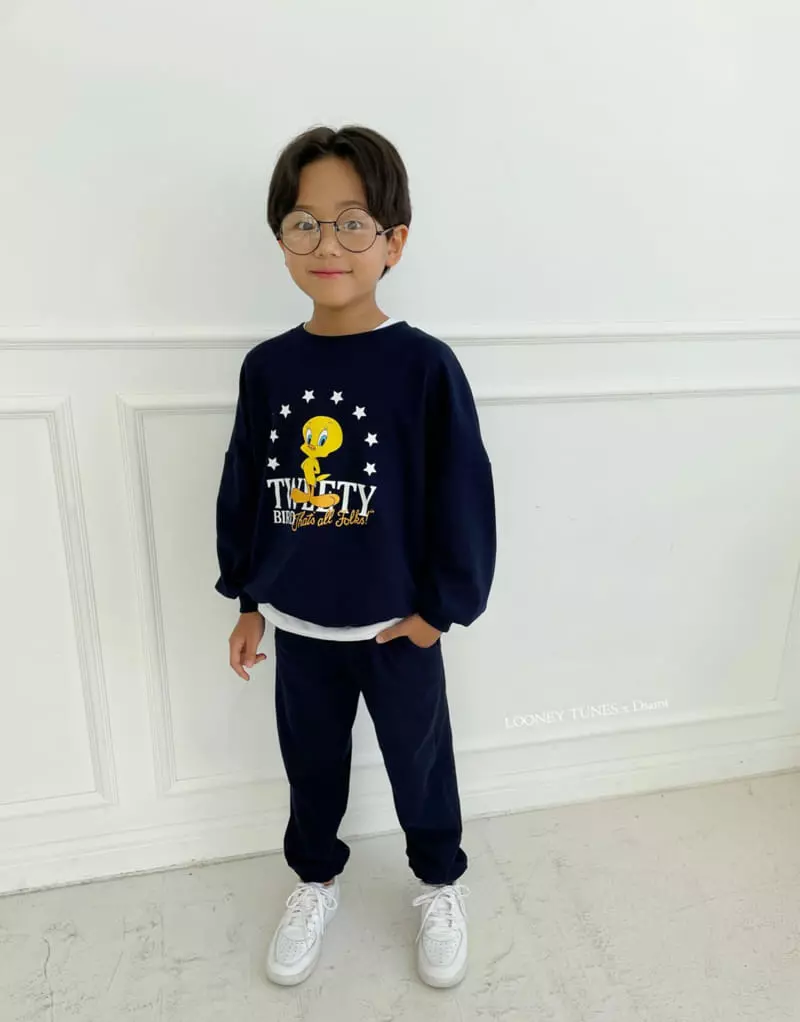 Dsaint - Korean Children Fashion - #designkidswear - Star Twity Top Bottom Set - 2