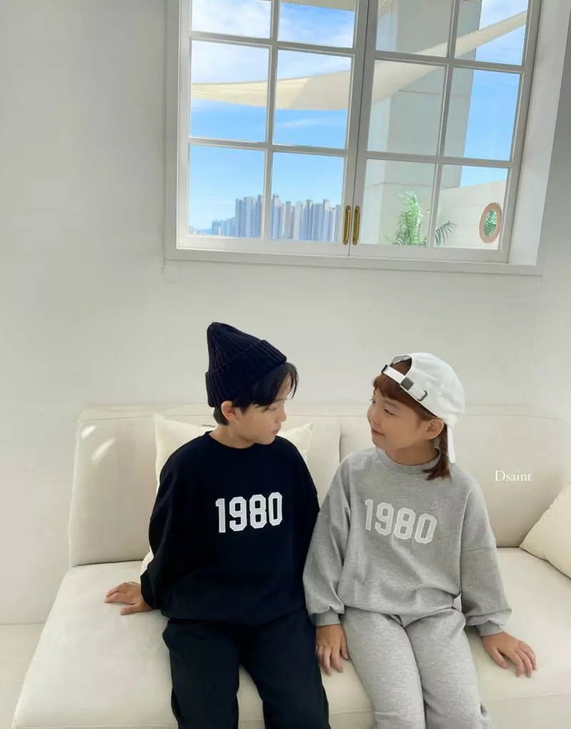 Dsaint - Korean Children Fashion - #designkidswear - 1980 Patch Embroidery Top Bottom Set