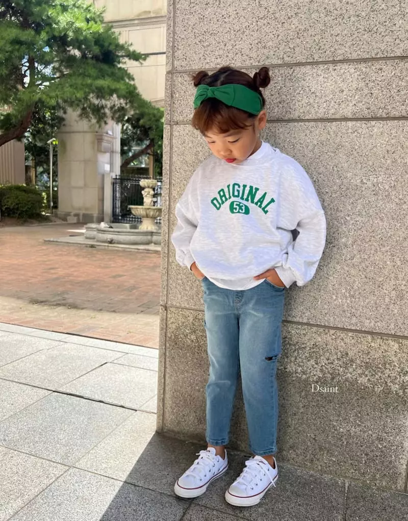 Dsaint - Korean Children Fashion - #designkidswear - Side Vintage Jeans - 12