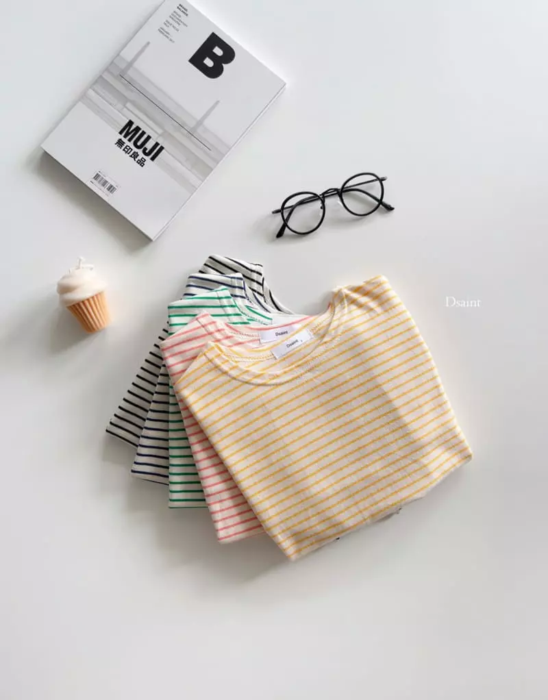 Dsaint - Korean Children Fashion - #designkidswear - Simple Stripes Tee - 3