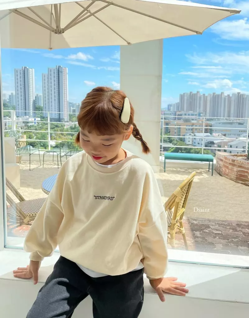 Dsaint - Korean Children Fashion - #discoveringself - Back Stan Embroidery Sweatshirt - 11