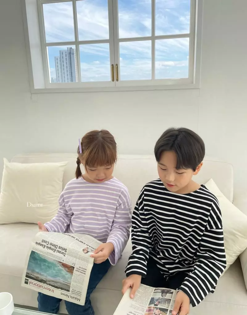 Dsaint - Korean Children Fashion - #discoveringself - Classic Stripes Tee - 10