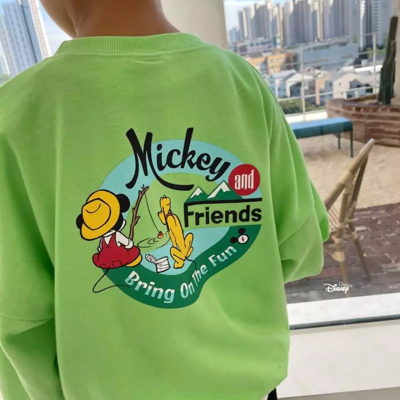 Dsaint - Korean Children Fashion - #fashionkids - Fishing Mickey Fluto Sweatshirt