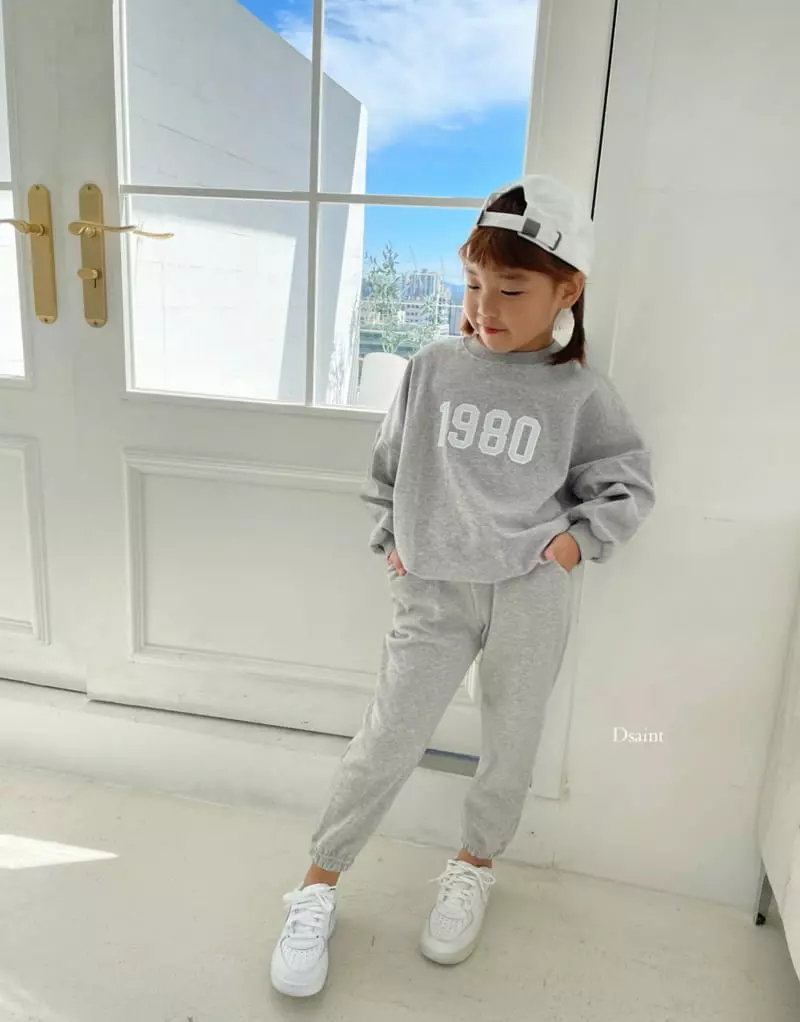 Dsaint - Korean Children Fashion - #fashionkids - 1980 Patch Embroidery Top Bottom Set - 3