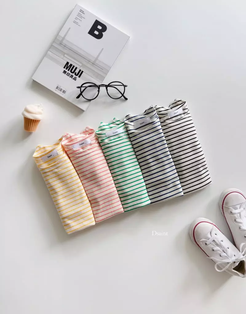 Dsaint - Korean Children Fashion - #fashionkids - Simple Stripes Tee - 5