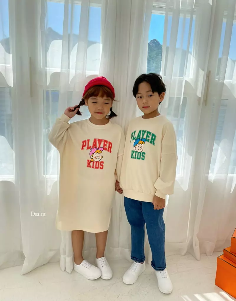 Dsaint - Korean Children Fashion - #kidsshorts - Play Kid Sweatshirt - 6