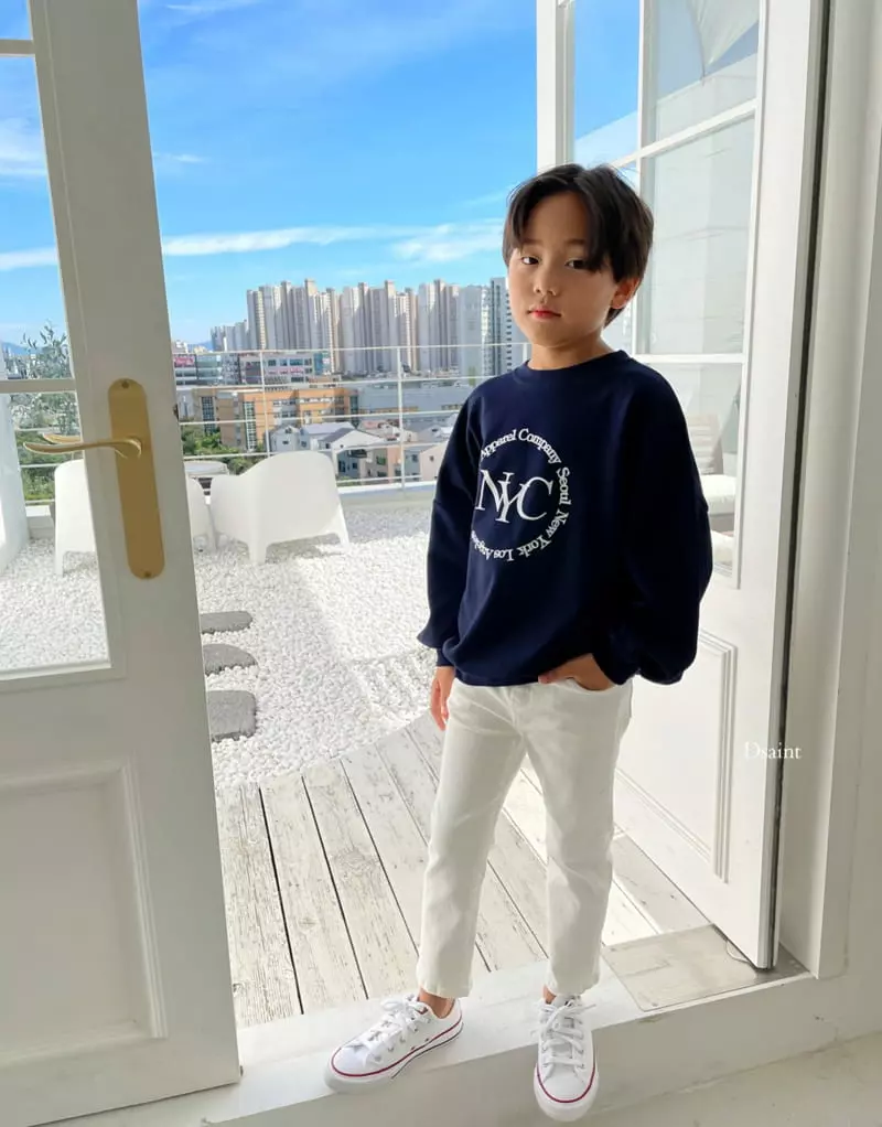 Dsaint - Korean Children Fashion - #kidsshorts - NYC Sweatshirt - 5