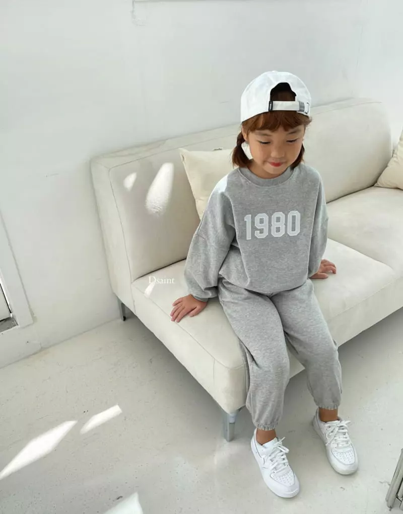 Dsaint - Korean Children Fashion - #fashionkids - 1980 Patch Embroidery Top Bottom Set - 4