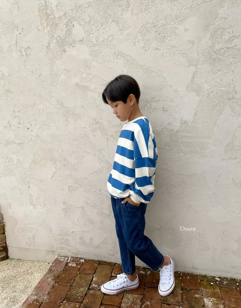 Dsaint - Korean Children Fashion - #kidsshorts - Dreaming Stripes Sweatshirt - 10