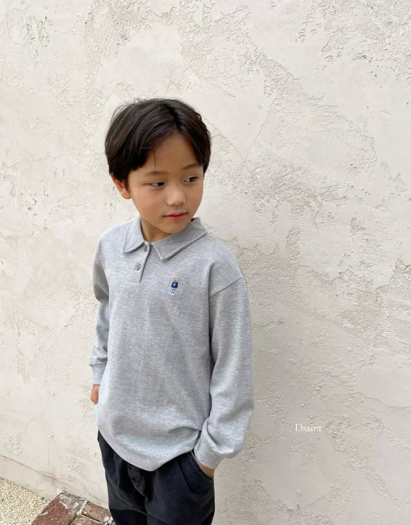 Dsaint - Korean Children Fashion - #kidsshorts - Mini Bear PK Tee - 6