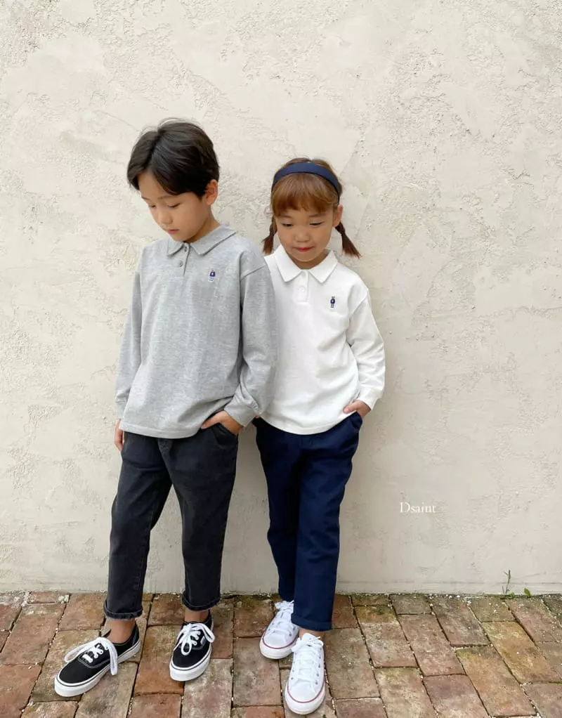 Dsaint - Korean Children Fashion - #kidsstore - Mini Bear PK Tee - 7