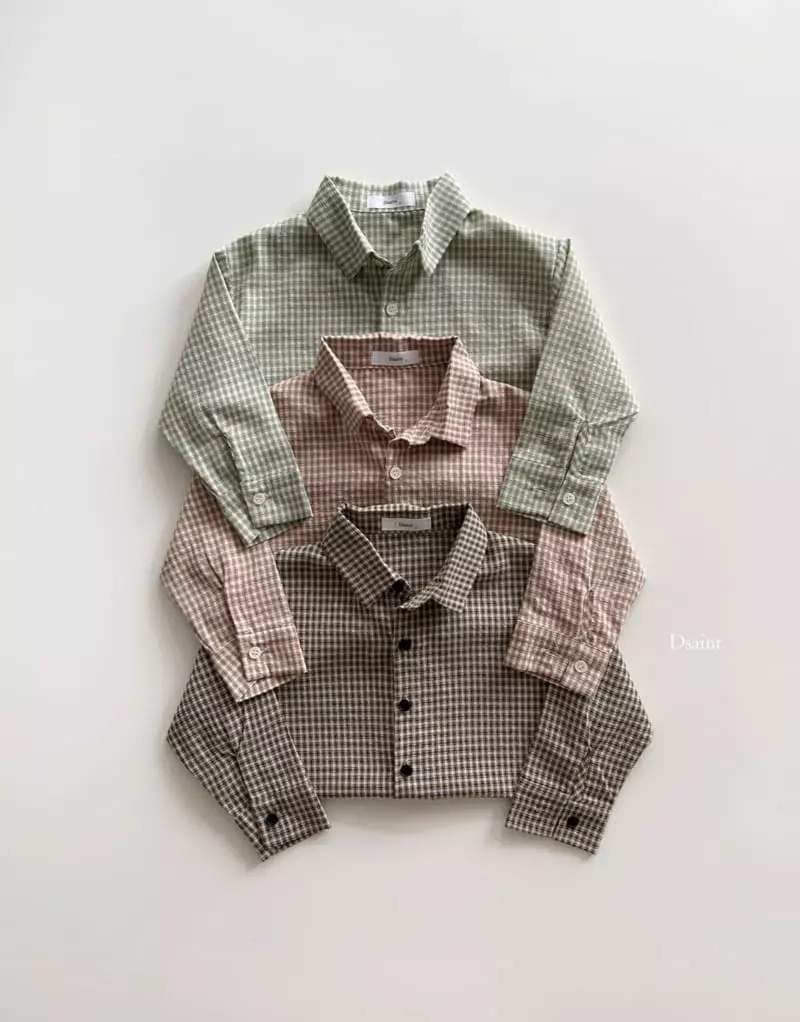 Dsaint - Korean Children Fashion - #kidsstore - My Find Check Shirt - 5