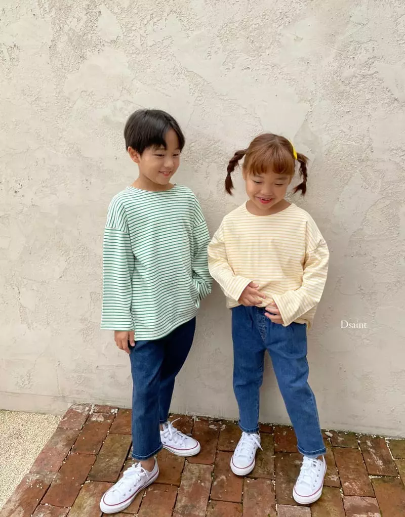 Dsaint - Korean Children Fashion - #kidsstore - Simple Stripes Tee - 7