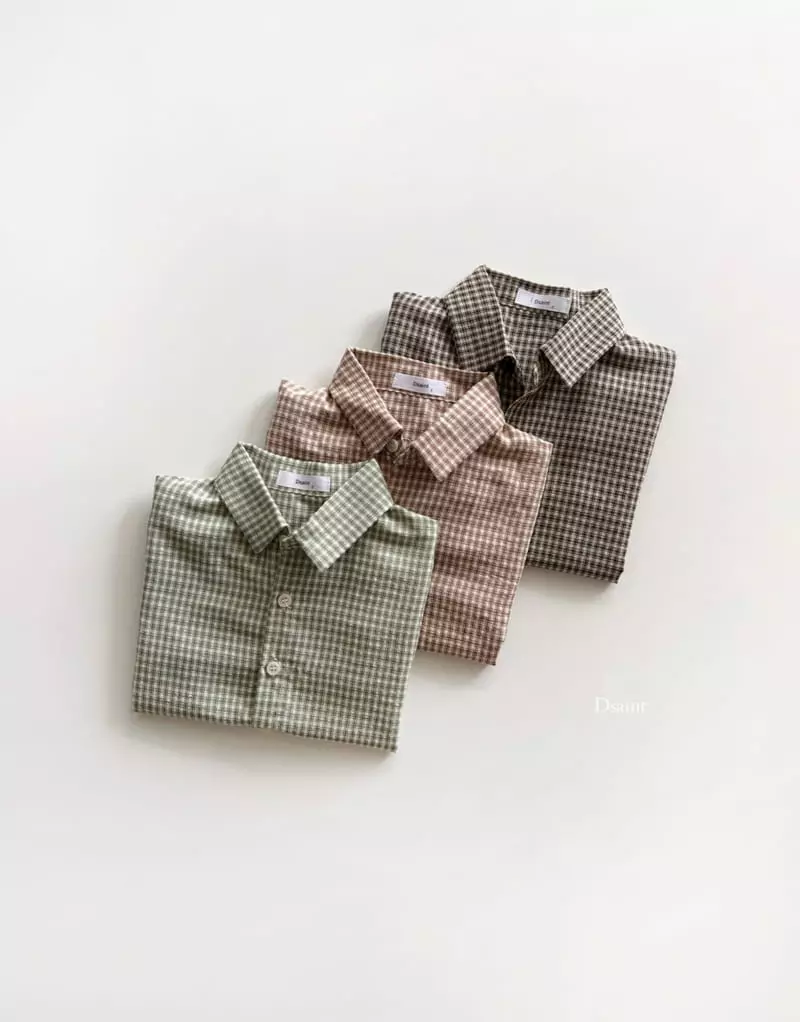 Dsaint - Korean Children Fashion - #kidzfashiontrend - My Find Check Shirt - 6