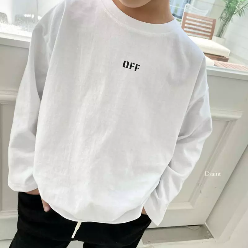 Dsaint - Korean Children Fashion - #littlefashionista - Off Tee - 2