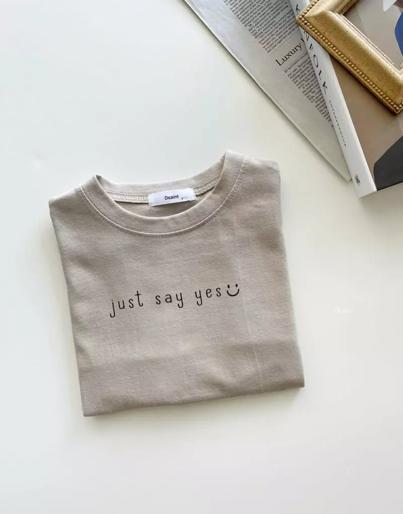 Dsaint - Korean Children Fashion - #Kfashion4kids - Yes Smile Tee - 4