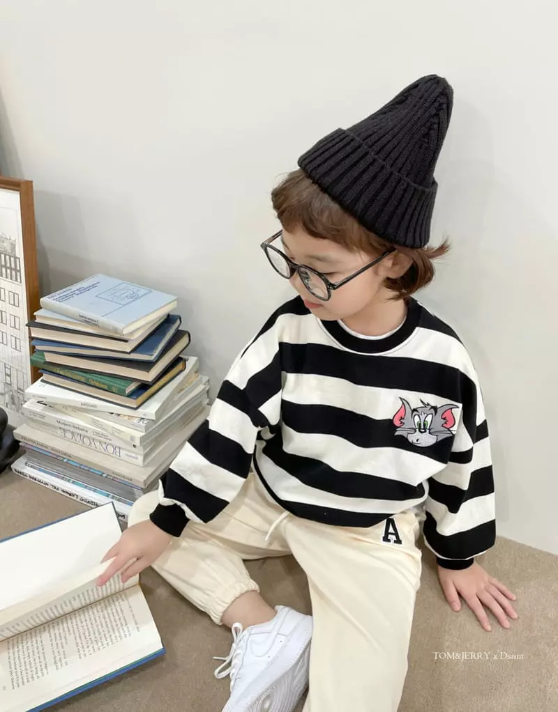 Dsaint - Korean Children Fashion - #littlefashionista - Amazing Stripes Sweatshirt