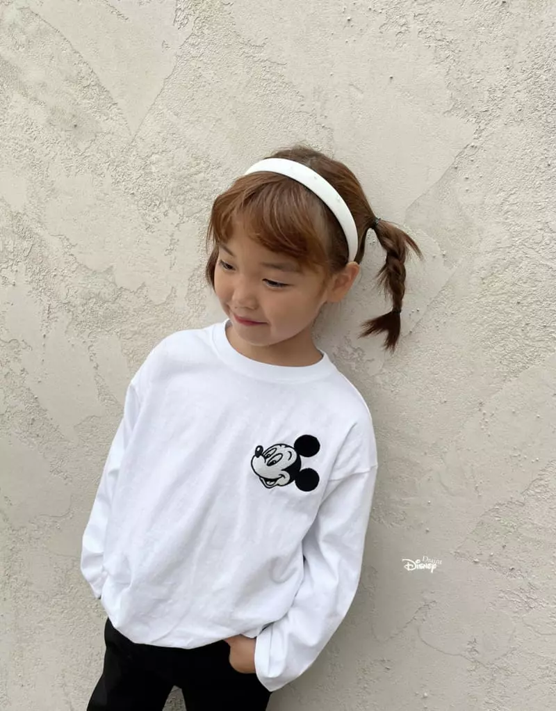 Dsaint - Korean Children Fashion - #littlefashionista - Big Mickey Stripes Tee - 7