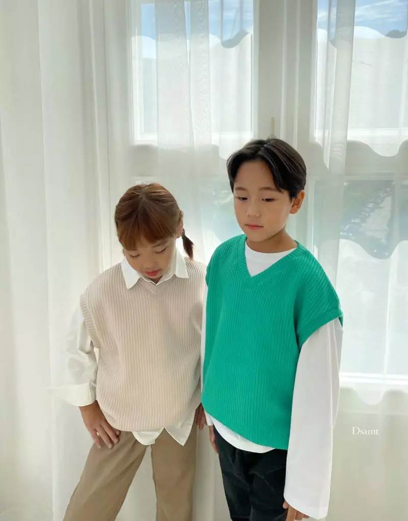 Dsaint - Korean Children Fashion - #littlefashionista - Item Vest - 12