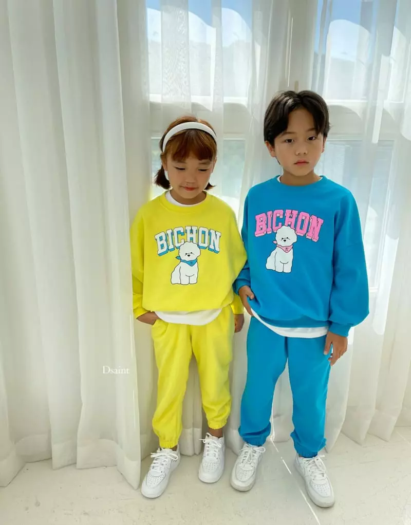 Dsaint - Korean Children Fashion - #magicofchildhood - Super Bichom Top Bottom Set
