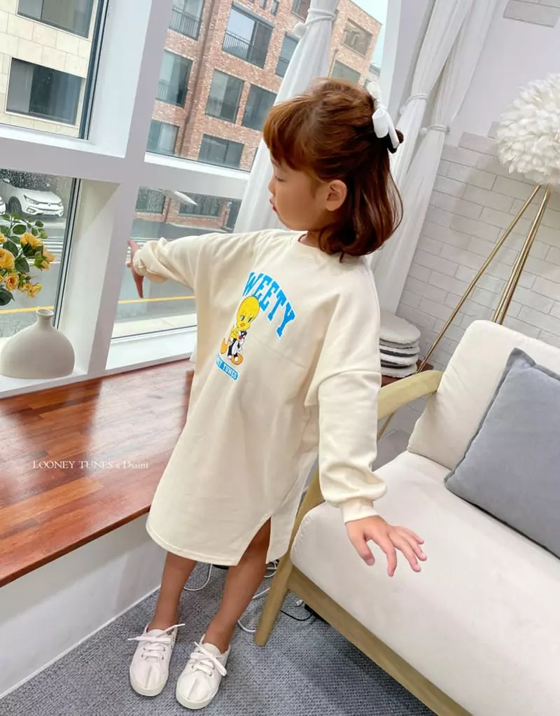 Dsaint - Korean Children Fashion - #magicofchildhood - Twit Silbe Slit One-piece - 7