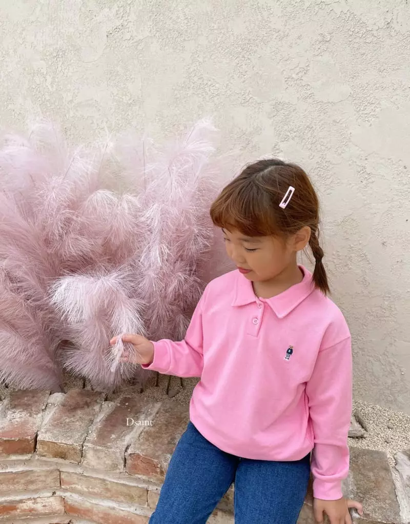 Dsaint - Korean Children Fashion - #magicofchildhood - Mini Bear PK Tee - 11