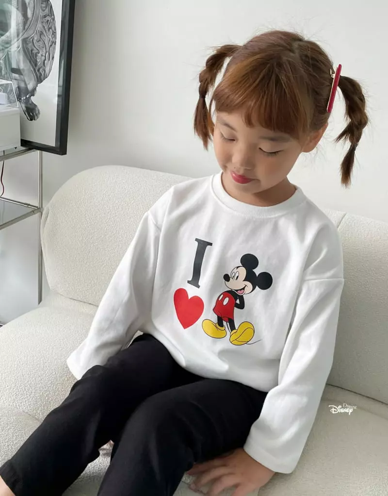 Dsaint - Korean Children Fashion - #minifashionista - I Love Mickey Tee - 2